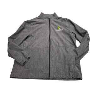 Greg Norman XL Gray Full Zip Jacket Sanderson Farms Championship Logo Golf